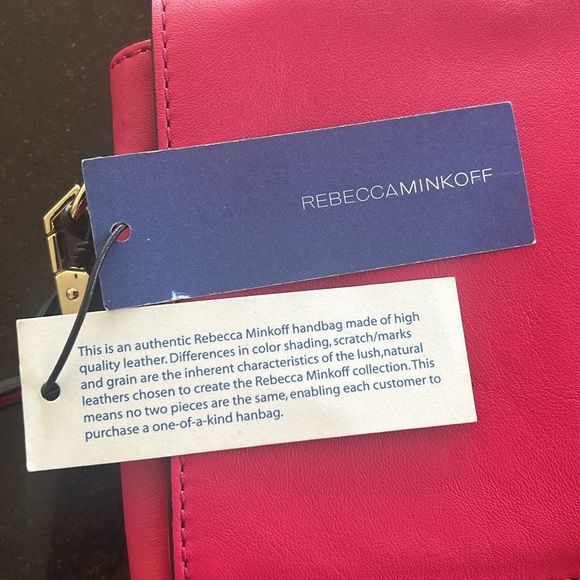 Rebecca Minkoff Nina Clutch crossbody bag in zest color with gold hardware - Picture 7 of 10